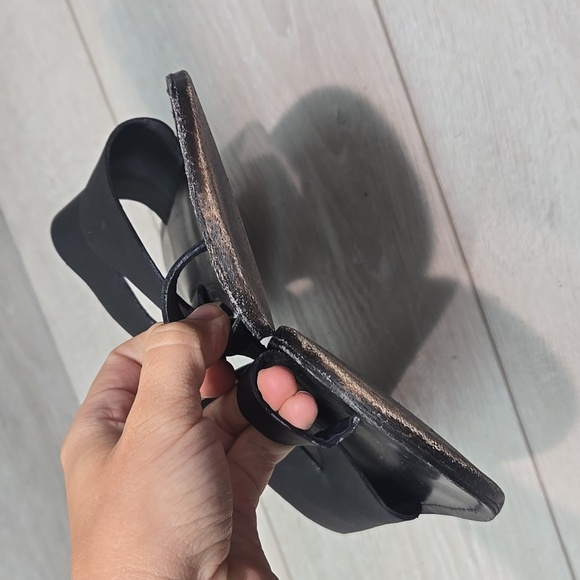 Free People Women Abilene Loop Toe Leather Boho Sandals Flats Shoes Sz 39/8.5-9 - Picture 5 of 12